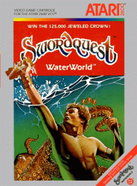 Swordquest Waterworld Atari 2600 US box art